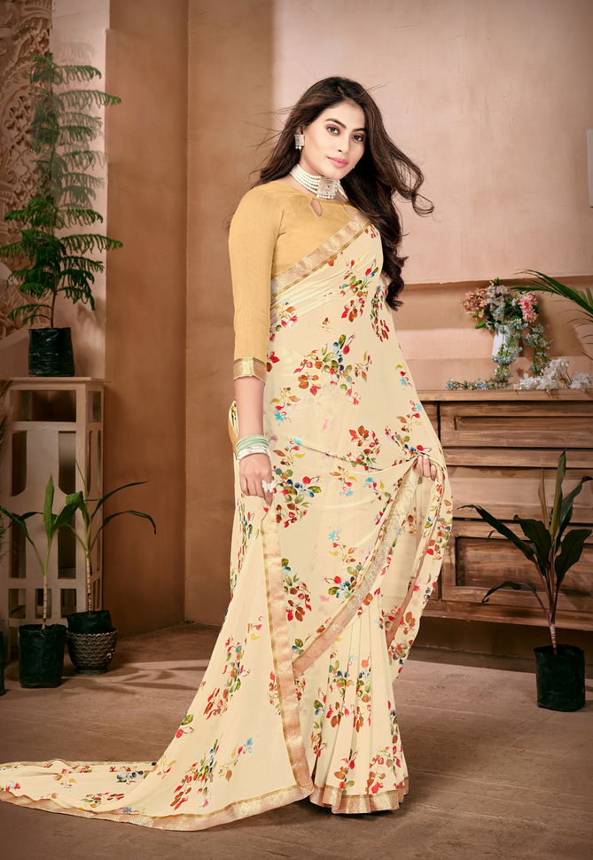 Jyoti S1602 Floral Printed Daily Wear Sarees Catalog
